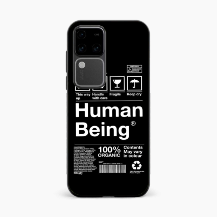 Human Being White Vivo V30 Pro Case Cover